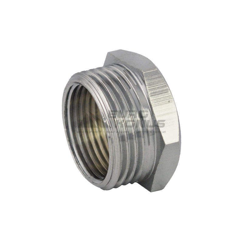 Футорка резьбовая хромированная 3/8"х1/2"